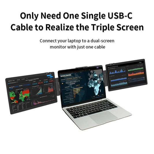 Laptop Dual Monitor LCD Dual Monitor Screen Extender Laptops For Macbook Huawei