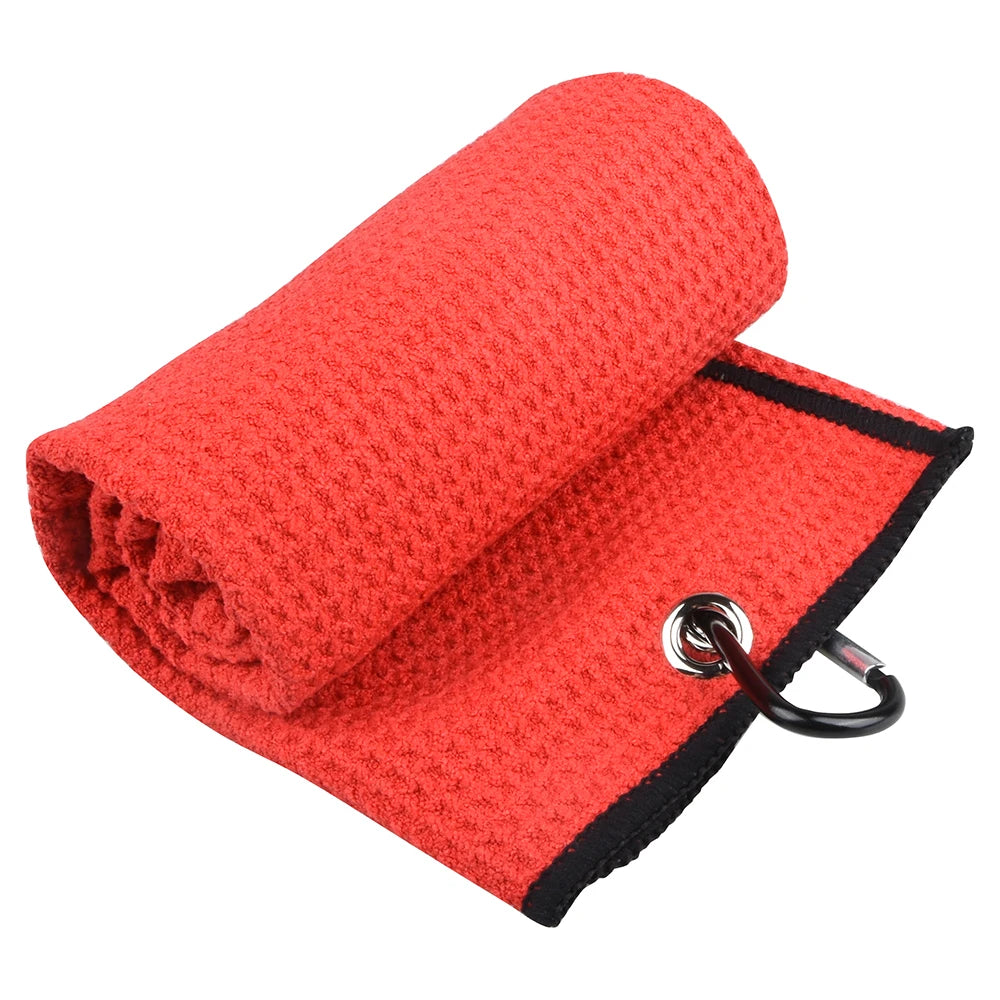 Golf Towel Microfiber Waffle Pattern Golf Brush Tool Kit With Club Groove Cleaner Golf Divot Repair Tool Golf Accessories